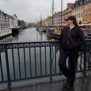 Athleta Venice High Rise Wide Leg Trouser, Medium Tall MT, Black